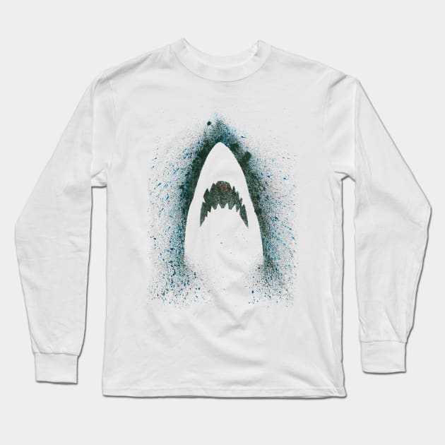 Jaws Long Sleeve T-Shirt by JakeSmith